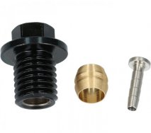 SHIMANO [SM-BH90] FÉKOLAJ VEZETÉK CSATLAKOZÓ CSAVAR EGYSÉG (M9/FEKETE)