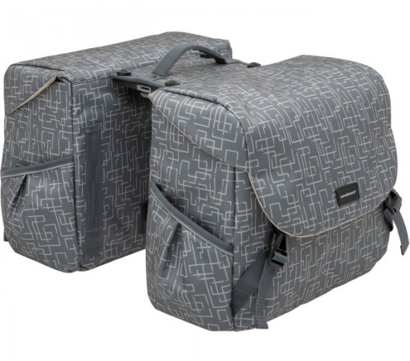 NEW LOOXS KERÉKPÁROS TÁSKA MONDI JOY DUPLA IVY [SZÜRKE] [38 liter] [2 x 37 x 26 x 32 cm]