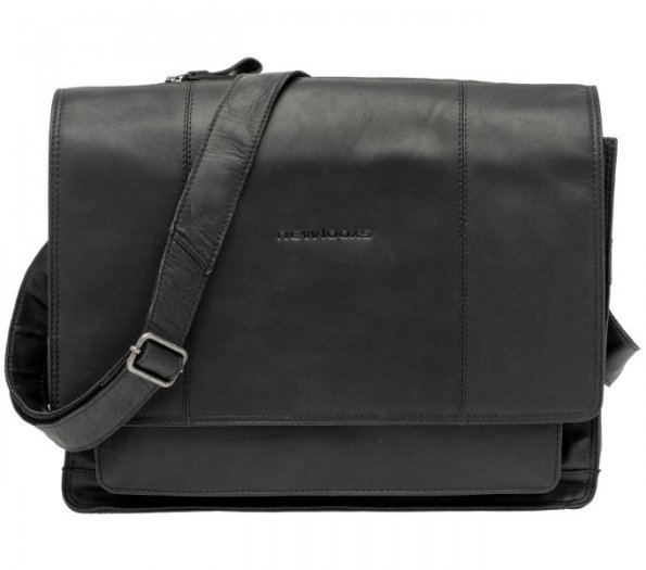 NEW LOOXS KÉZITÁSKA FELLINI LEATHER [FEKETE] [18 liter] [40 x 15 x 32 cm]
