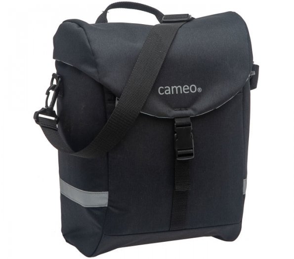 NEW LOOXS CAMEO SZIMPLA KERÉKPÁROS TÁSKA [FEKETE] [14 liter] [29 x 36 x 15 cm] - KIFUTÓ TERMÉK