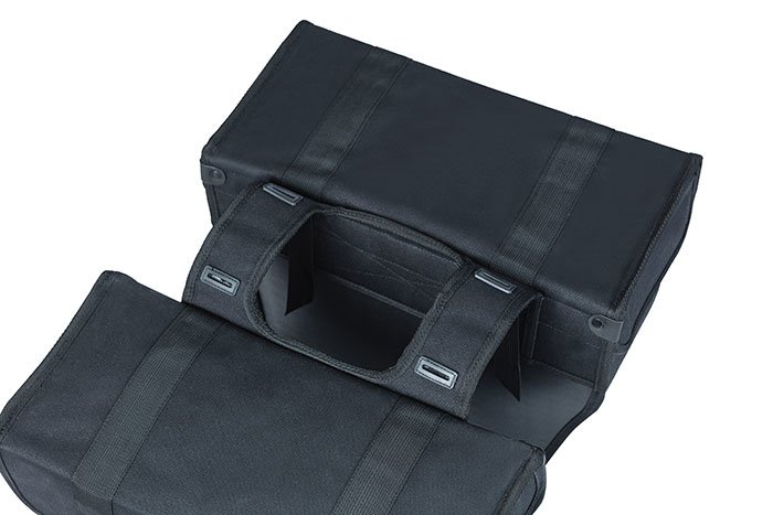 BASIL KAVAN ECO CLASSIC DUPLA TÁSKA [17 cm x 32 cm x 31 cm] [FEKETE]