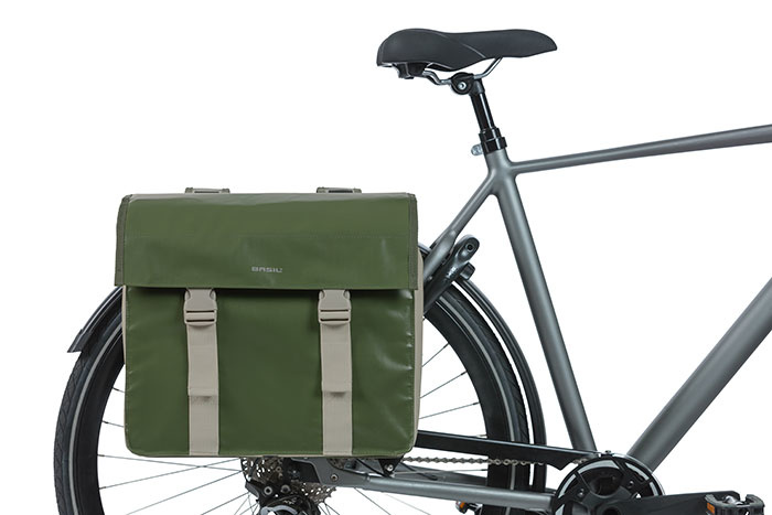 BASIL URBAN LOAD DUPLA TÁSKA [15 cm x 37 cm x 34 cm] [ZÖLD]