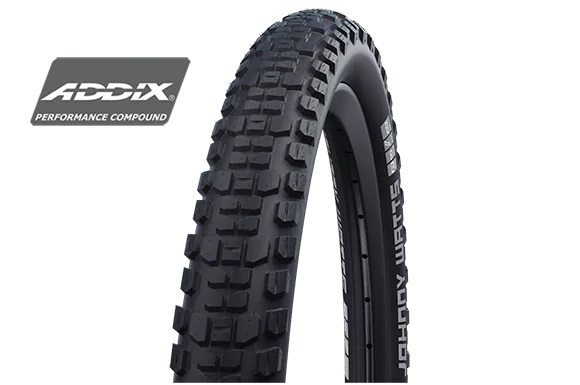 SCHWALBE JOHNNY WATTS HS604 KÜLSŐ [27,5x2,80] [FEKETE, REFLEX CSÍKKAL]