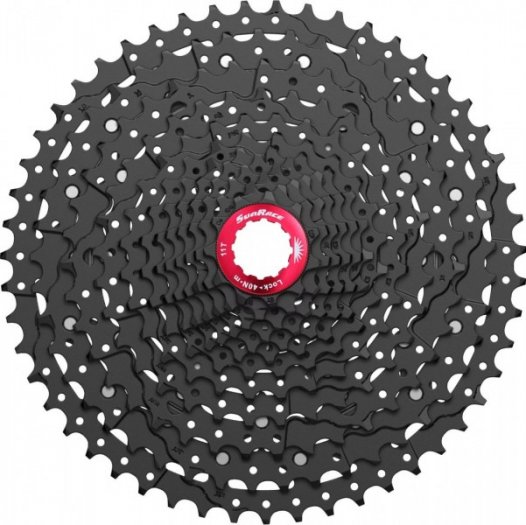 SUNRACE [CSMZ800] 12 SEBESSÉGES FOGASKERÉKSOR [FEKETE, 11-51]