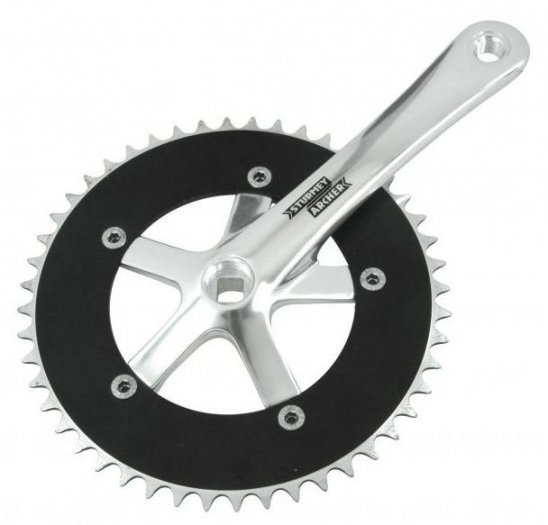 STURMEY ARCHER [FCT22] SINGLESPEED/FIXIE/PÁLYA NÉGYSZÖGTENGELYES HAJTÓMŰ [EZÜST, 42, 170 mm]