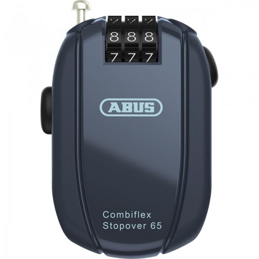 ABUS MINI KÁBELLAKAT SZÁMZÁRRAL - COMBIFLEX STOPOVER - 65 cm - ÉJKÉK