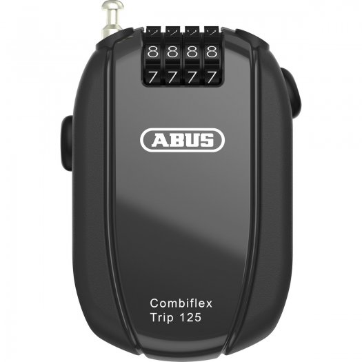 ABUS COMBIFLEX TRIP MINI KÁBELLAKAT, SZÁMZÁRRAL [125 cm] [FEKETE]