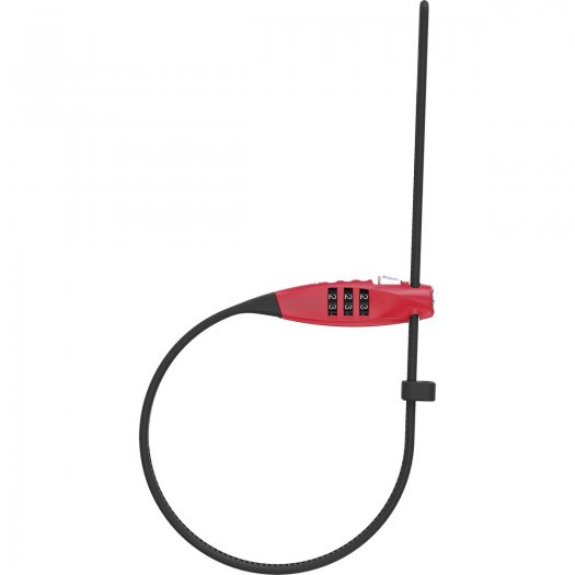 ABUS COMBIFLEX TRAVELGUARD MINI KÁBELLAKAT, SZÁMZÁRRAL [45 cm] [PIROS]