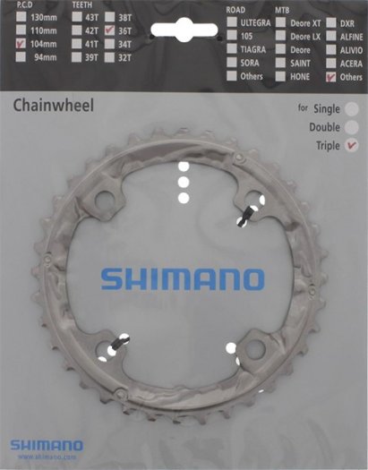 SHIMANO DEORE [FC-T551] LÁNCTÁNYÉR [36T]