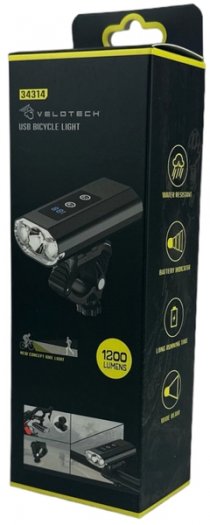 VELOTECH PRO 1200 LUMEN - ELSŐ LÁMPA USB