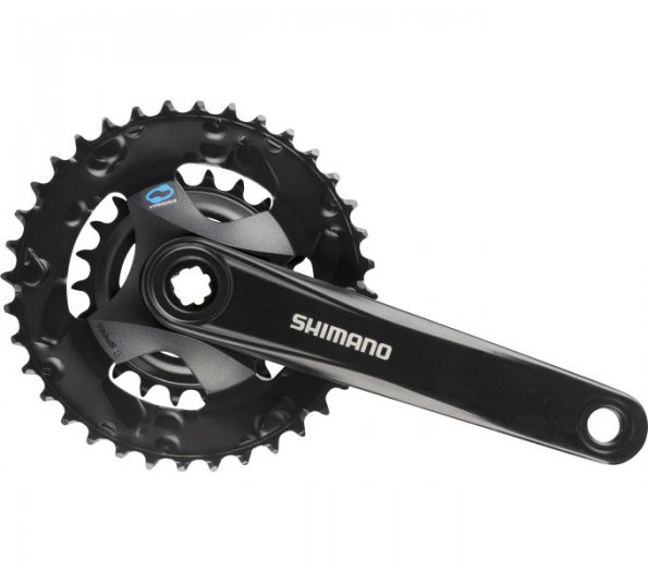SHIMANO [FC-M315-B2] BOOST 2X7-8SEB. NÉGYSZÖG TENGELYES HAJTÓMŰ [36-22 /170] [FEKETE]