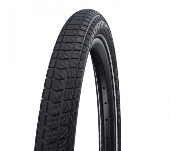 SCHWALBE SUPER MOTO-X HS439 KÜLSŐ [20x2,80] [FEKETE, REFLEX CSÍKKAL]