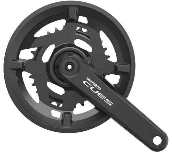 SHIMANO FC-U4010-2 CUES 2x9/10 SEB. INTEGRÁLT TENGELYES HAJTÓMŰ [46-30/175] - LÁNCVÉDŐVEL