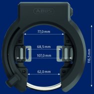 ABUS GRANIT XPLUS [6950M AM R BK] LAKAT [FEKETE]