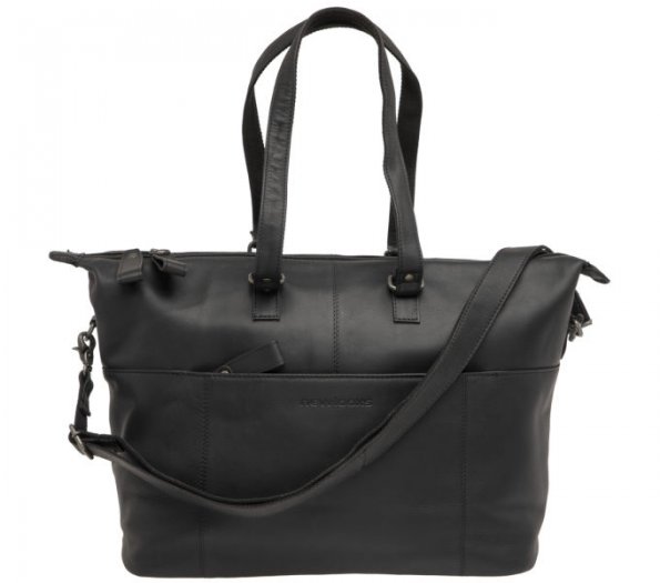 NEW LOOXS KÉZITÁSKA VERLA LEATHER [FEKETE] [21 liter] [34 x 18 x 44 cm]