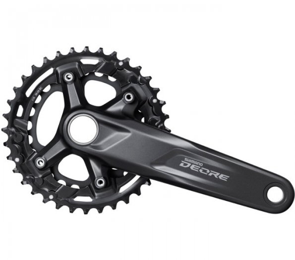 SHIMANO [FC-M5100-2B] DEORE 2X11 SEB. BOOST INTEGRÁLT TENGELYES MTB HAJTÓMŰ [36/26/170] [FEKETE]