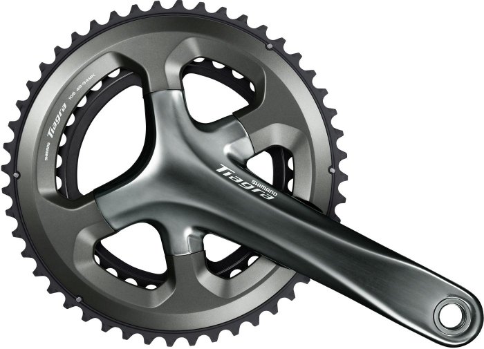 SHIMANO [FC-4700] 2X10 SEB. TIAGRA INTEGRÁLT TENGELYES ORSZÁGÚTI HAJTÓMŰ [48-34/165]
