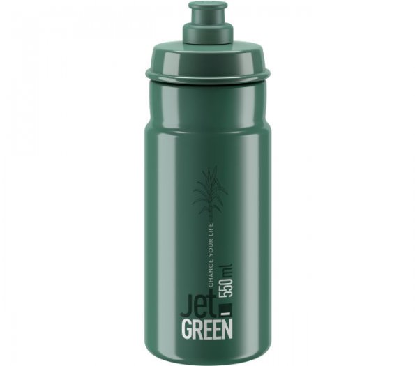 ELITE JET GREEN BIO-ALAPÚ KULACS [550 ml] [SÖTÉTZÖLD-FEHÉR LOGÓ]