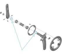 SHIMANO DURA ACE [FC-R9200] LÁNCTÁNYÉR RÖGZÍTŐ GYŰRŰ