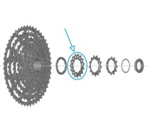SHIMANO CUES [CS-LG600] 15T LÁNCTÁNYÉR