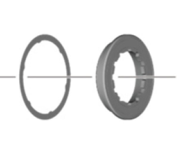 SHIMANO CUES [CS-LG600] KAZETTA ZÁRÓGYŰRŰ ÉS ALÁTÉT
