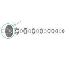 SHIMANO 105 [CS-R7100] KAZETTA LÁNCTÁNYÉR EGYSÉG [21-24-27-30-34T]