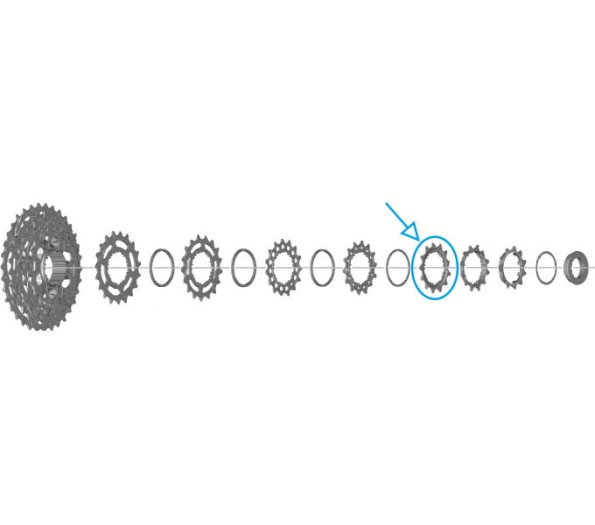 SHIMANO 105 [CS-R7100] KAZETTA LÁNCTÁNYÉR (13T, D Típus)