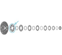 SHIMANO 105 [CS-R7100] KAZETTA LÁNCTÁNYÉR (19T, N Típus)
