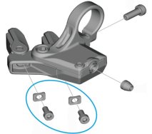 SHIMANO DEORE XT Di2  [SW-M8150] VÁLTÓKAR RÖGZÍTŐCSAVAR ÉS ALÁTÉT SZETT