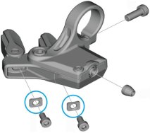 SHIMANO DEORE XT Di2 [SW-M8150] VÁLTÓKAR RÖGZÍTŐCSAVAR ALÁTÉT