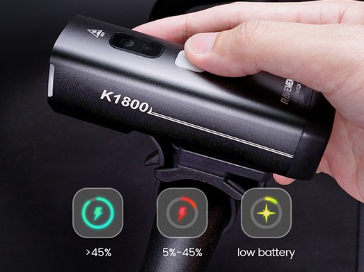 RAVEMEN [K1800] AKKUMULÁTOROS ELSŐ LÁMPA AI TECHNOLÓGIÁVAL