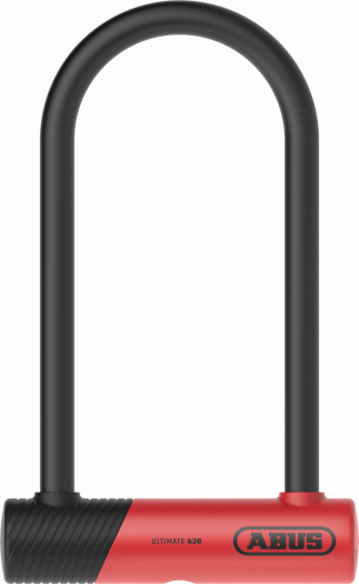 ABUS ULTIMATE 420K [420K/150HB140] U-LAKAT [103 mm x 140 mm x 14 mm] [PIROS] + USHARTÓVAL [PIROS]