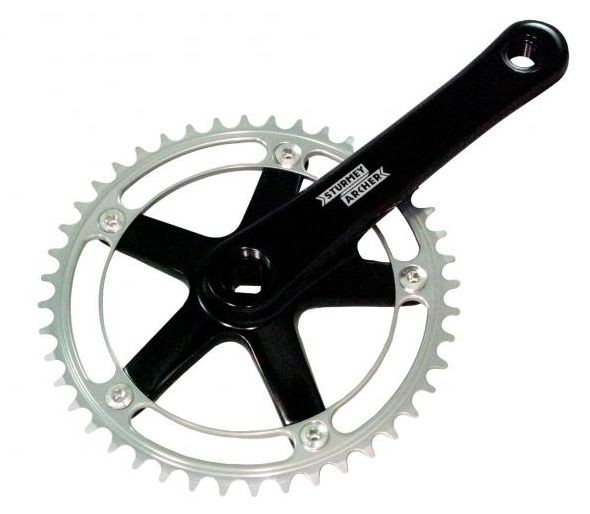 STURMEY ARCHER [FCT62] SINGLESPEED/FIXIE/PÁLYA 42T NÉGYSZÖGTENGELYES HAJTÓMŰ [FEKETE-EZÜST, 42]