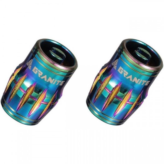 GRANITE JUICY NIPPLE SCHRADER SZELEPSAPKA [OIL SLICK] [2 pár]