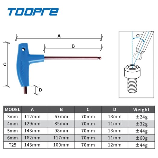 TOOPRE IMBUSZKULCS [3 mm]