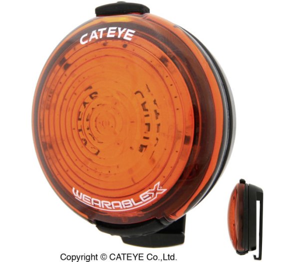 CATEYE WEARABLE X [SL-WA100] HÁTSÓ LÁMPA SZETT - 35  LM - USB - PIROS