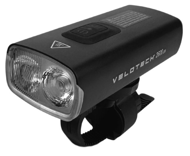 VELOTECH 2 LEDES ELSŐ LÁMPA [2600 lumen]