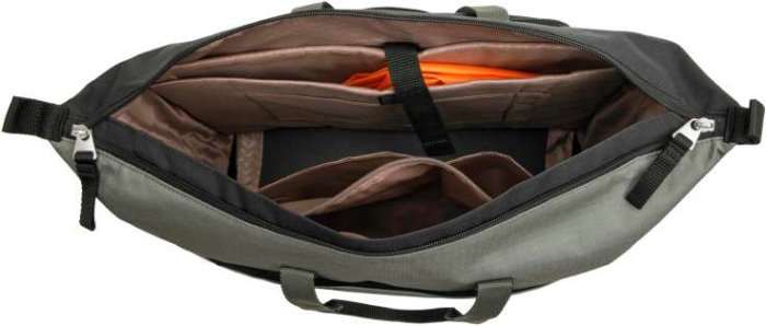 NEW LOOXS KÉZITÁSKA TENDO OSLO [FEKETE/ZÖLD] [21 liter] [44x18x34 cm]