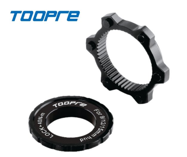 TOOPRE ADAPTER [CENTERLOCK AGY - 6 CSAVAROSFÉKTÁRCSA] [FEKETE]