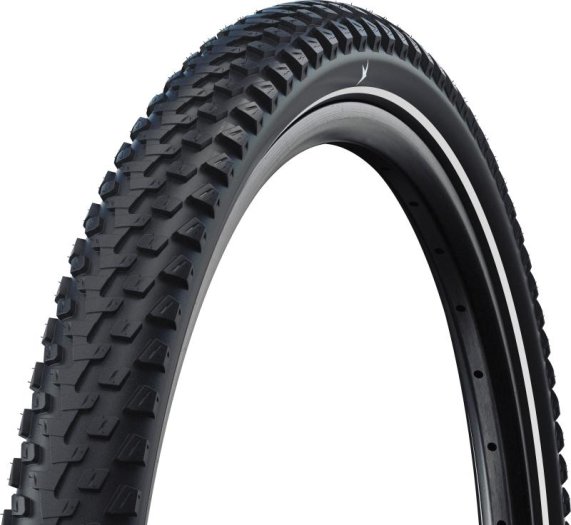 SCHWALBE MARATHON PLUS HS468 KÜLSŐ [27,5x2,25] [FEKETE, REFLEXCSÍKKAL]
