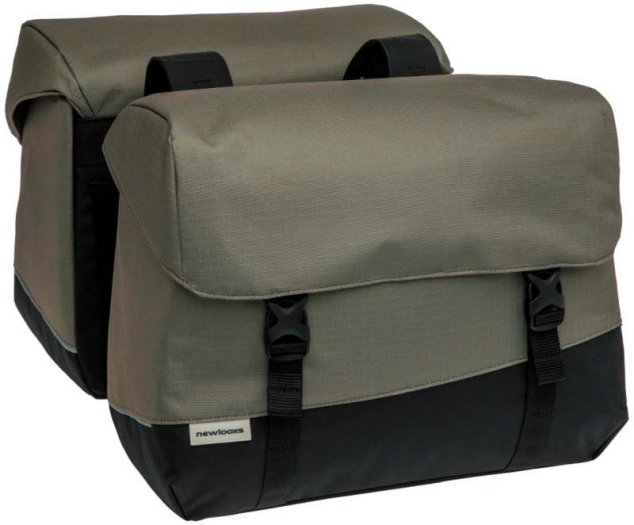 NEW LOOXS JOLI DUPLA OSLO KERÉKPÁROS TÁSKA [FEKETE / ZÖLD] [37 liter] [38x18x29 cm (X2)]