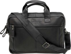 NEW LOOXS LUKO LEATHER PRÉMIUM BŐR KERÉKPÁROS ÉS VÁLLTÁSKA [FEKETE] [10 liter] [42 x 6 x 30 cm]