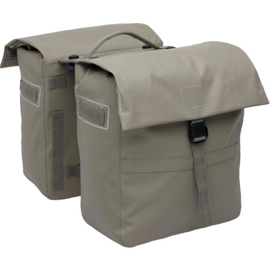 NEW LOOXS LEEDS DUPLA MIK 2.0 KERÉKPÁROS TÁSKA [SZÜRKÉSBARNA] [38 liter] [2 x 33 x 18 x 38 cm]