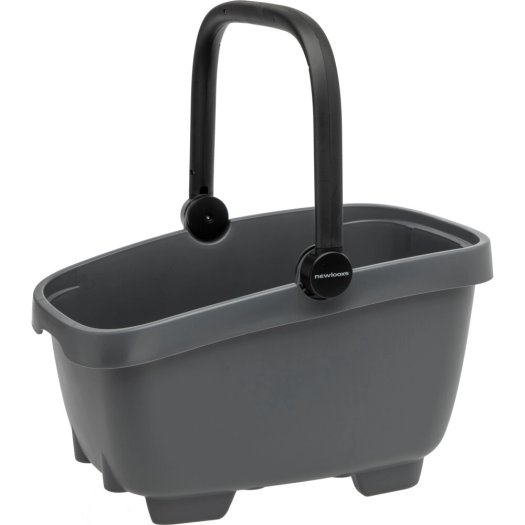 NEW LOOXS CLIPPER SZÜRKE KERÉKPÁROS KOSÁR [28 liter] [Max. 10 kg] [49 x 37 x 29 cm]