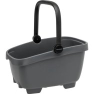 NEW LOOXS CLIPPER SZÜRKE KERÉKPÁROS KOSÁR [28 liter] [Max. 10 kg] [49 x 37 x 29 cm]