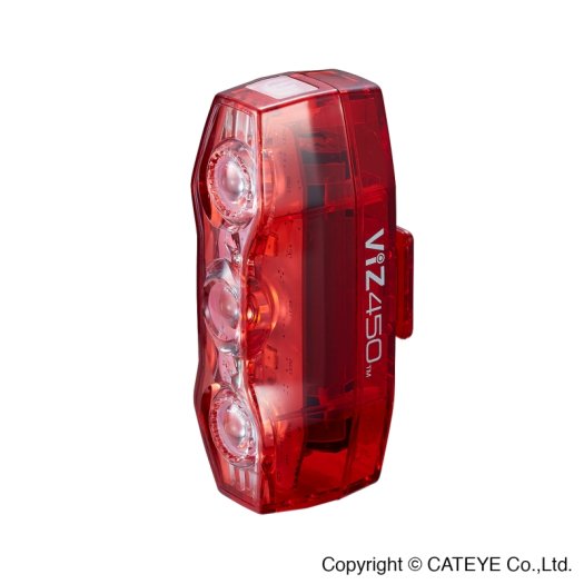 CATEYE [VIZ450] HÁTSÓ LÁMPA - 450 LUMEN - USB-C TÖLTÉS [TLLD820NR]