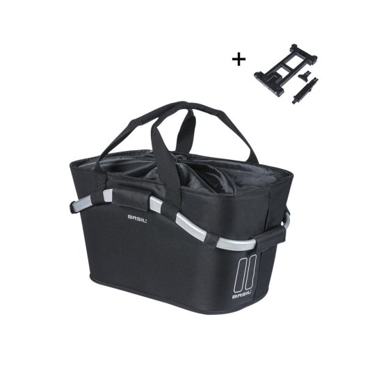 BASIL 2DAY CARRY ALL HÁTSÓ KOSÁR [MIK 2.0 adapterrel] [FEKETE]