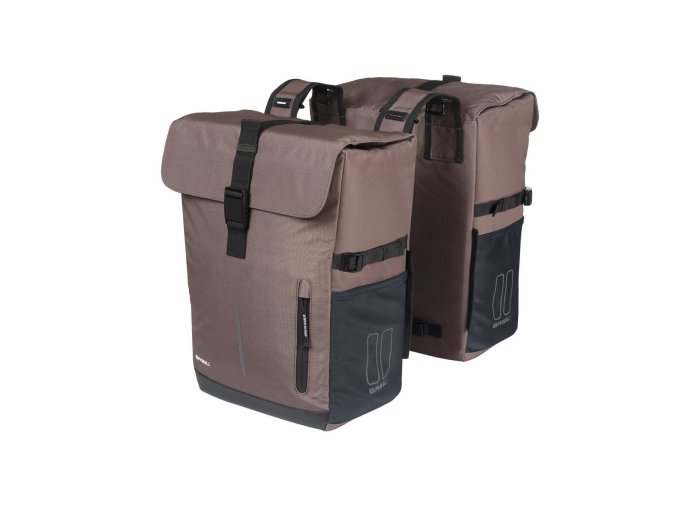 BASIL MOVE DOUBLE BAG DUPLA CSOMAGTARTÓ TÁSKA [BARNA]
