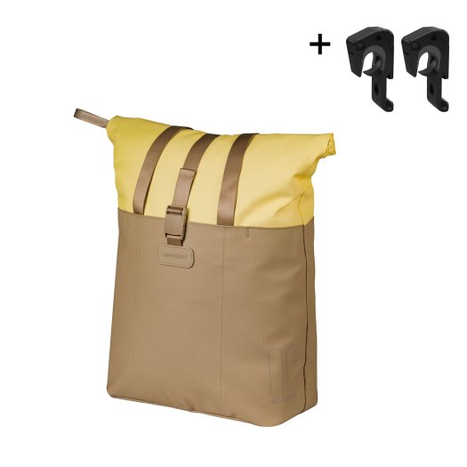 BASIL VIVE SHOPPER EGYOLDALAS TÁSKA [HOMOKSZÍNŰ/SÁRGA]