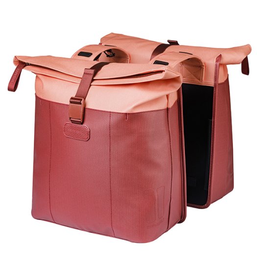 BASIL VIVE DOUBLE PANNIER BAG DUPLA TÁSKA [BORDÓ/PINK]